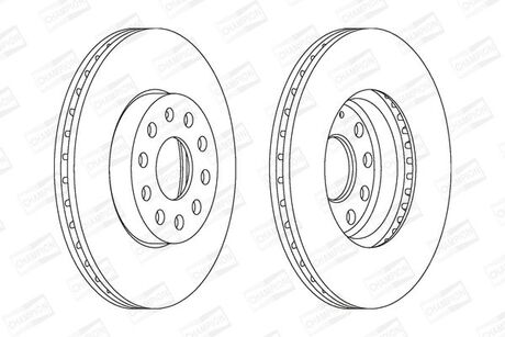 Гальмівний диск CHAMPION 562235CH
