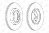 Диск тормозной skoda roomster, vw polo передн., вент. (пр-во champion) 562307CH