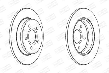 MAZDA Диск тормозной задн.Mazda 3,Ford Focus II,C-Max CHAMPION 562361CH