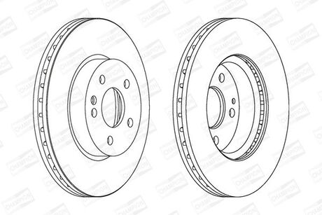 DB Диск тормозной передн.Vito 03- (300*28) CHAMPION 562392CH