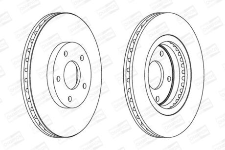 NISSAN Диск тормозной передн.X-Trail,Qashqai CHAMPION 562578CH