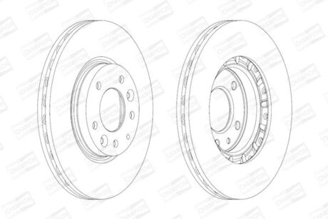 MAZDA Диск тормозной передн.Mazda 6 07- CHAMPION 562633CH