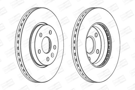Диск тормозной chevrolet cruze 1.6i 16v 09.05- передн. CHAMPION 562642CH