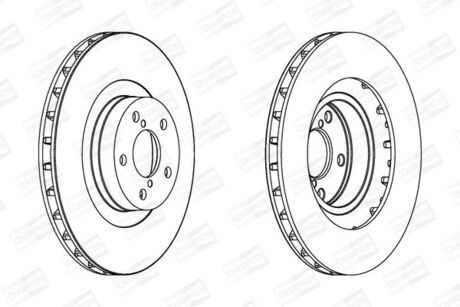 Гальмівний диск CHAMPION 562677CH