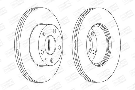 FIAT Диск тормозной передн.Ducato,Citroen Jumper,Peugeot 94- CHAMPION 563018CH