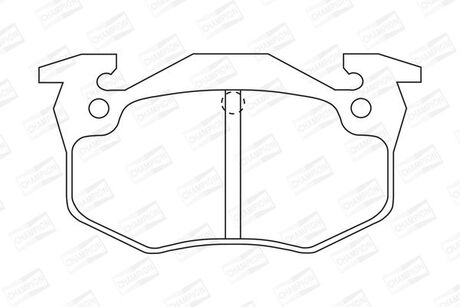 CITROEN Тормозные колодки задн. ZX 91-,Xsara,Peugeot 206-309,Renault 19,Clio,Megane I CHAMPION 571334CH