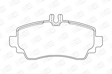 Колодки гальмівні передні A-KLASA 98- CHAMPION 571944CH