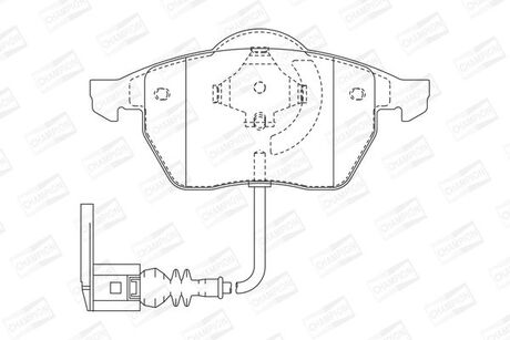 Колодки тормозные дисковые передние AUDI A3, S3 Quattro, TT, TT Quattro SEAT Leo CHAMPION 571984CH