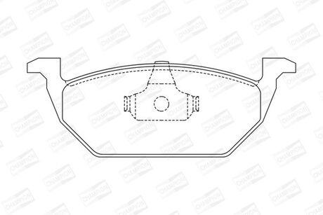 VW Тормозные колодки передн.Golf IV 1.6/1.9TDi/AUDI A3,Skoda Fabia,Octavia CHAMPION 571985CH