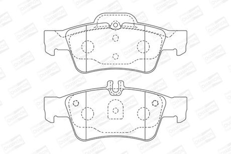 Колодка торм. диск. mb c-class (w203, s203), cls (c219), e-class задн. CHAMPION 571989CH