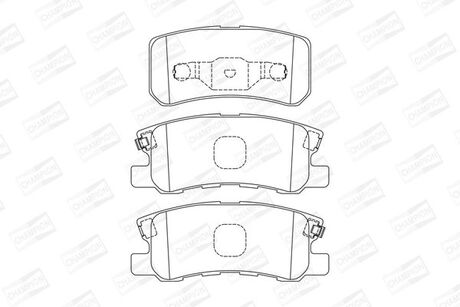 Колодки тормозные дисковые задние CHRYSLER SEBRING Convertible (JS) C CHAMPION 572498CH