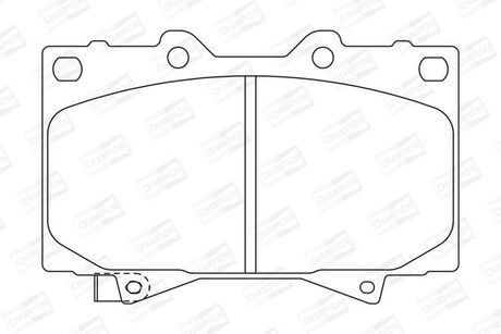 Колодка торм. диск. toyota land cruiser (j7), land cruiser 100 (j10) передн. CHAMPION 572528CH