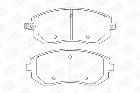 Колодка торм. диск. subaru forester (sf, sg), impreza (gd, gg) передн. CHAMPION 572550CH