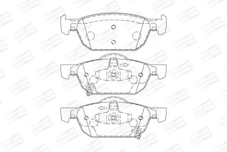 Колодка торм. диск. honda accord передн. CHAMPION 572624CH