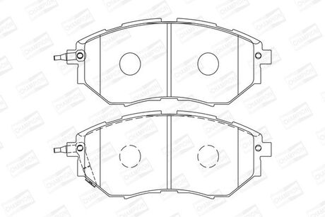 SUBARU Тормозные колодки передн.Legacy 03-,Outback 03 -, Tribeca 05- CHAMPION 572638CH