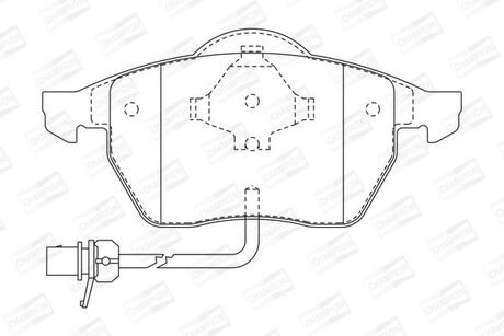 VW Тормозные колодки передн.Sharan 00-Ford GalaxySeat CHAMPION 573022CH