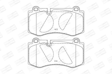 Колодки тормозные дисковые передние MERCEDES-BENZ E-CLASS (W211) 02-09, S-CLASS CHAMPION 573178CH