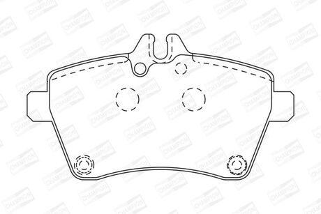 DB Тормозные колодки передн.W169,W245 04- CHAMPION 573226CH