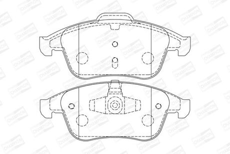 RENAULT Тормозные колодки передн.Laguna III 07- CHAMPION 573243CH