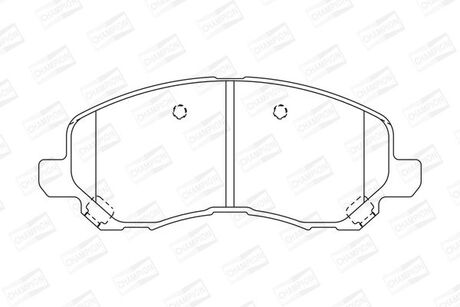 Колодка торм. диск. mitsubishi galant vi (ea), lancer передн. CHAMPION 573278CH