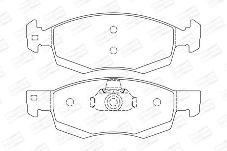 RENAULT Тормозные колодки передн. Logan,Duster CHAMPION 573295CH
