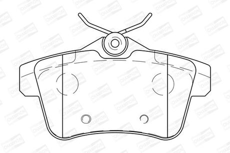 CITROEN Тормозные колодки задн.DS4 11-,Peugeot 3008,5008,RCZ 09- CHAMPION 573315CH