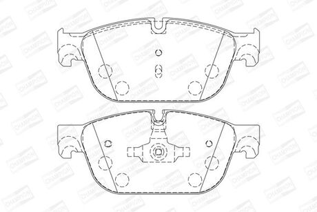 CITROEN Тормозные колодки передние DS5, DS4,C5(X7),C4(B7),Peugeot 407,508 04- CHAMPION 573338CH