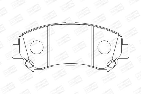 Колодка торм. диск. nissan qashqai, передн. CHAMPION 573379CH