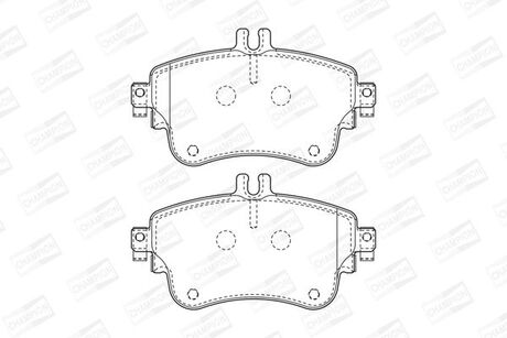DB Тормозн.колодки передн.A-class W176,B-class W242,246 11- CHAMPION 573402CH