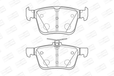 VW Тормозные колодки задн.Audi A3,Golf VII,Touran 12- CHAMPION 573409CH