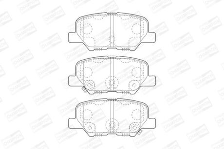 MITSUBISHI Колодки торм.задние Outlander 12-, ASX, CITROEN C4 Aircross, MAZDA 6 CHAMPION 573442CH