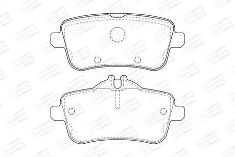 Колодки тормозные дисковые задние MB GL-CLASS (X166) CHAMPION 573465CH