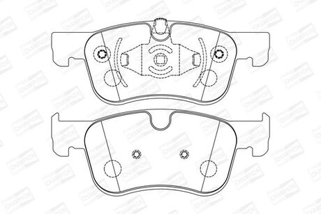 CITROEN Тормозные колодки передн.C4 Grand Picaasso, C4 Picasso 13- CHAMPION 573604CH