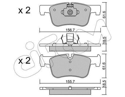 BMW Колодки торм. пер. F30 CIFAM 822-960-0