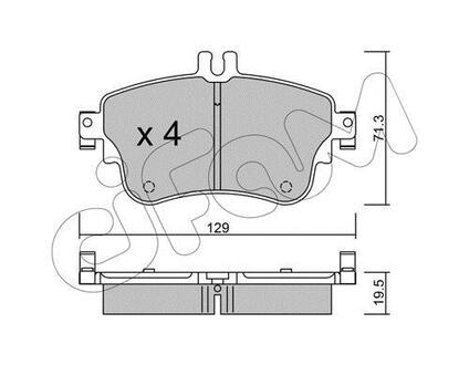 DB Тормозн.колодки передн.A-class W176,B-class W242,246 11- CIFAM 822-964-0