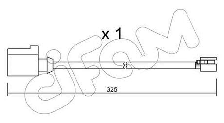 VW датчик зносу передніх гальмівних колодок Touareg 3.0/4.2 10- CIFAM SU.271