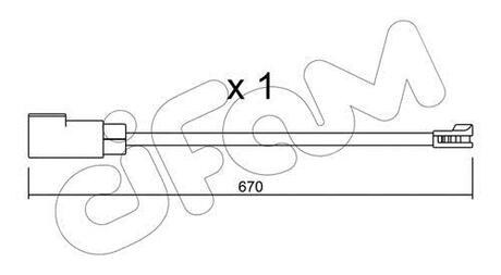 FORD датчик гальм. колод. Transit 14- CIFAM SU.341