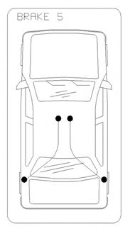 Трос ручного гальма зад. Л/П Peugeot 407 05- 2155/1330 COFLE 10.6224 (фото 1)