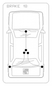 Трос ручного гальма правий DB E200-420,E220-300D 95 COFLE 10.9442