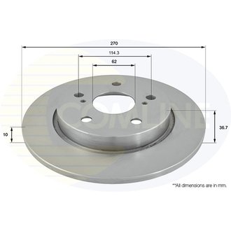 - Диск гальмівний з покриттям Comline ADC01146