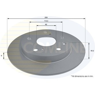 - Диск гальмівний з покриттям Comline ADC0940