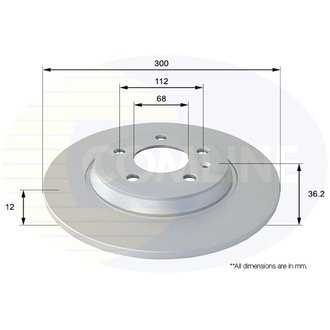 - Диск гальмівний з покриттям Comline ADC1478