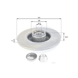 - Диск гальмівний з покриттям Comline ADC1560