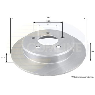 - Диск гальмівний з покриттям Comline ADC2312