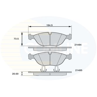 - Гальмівні колодки до дисків Comline CBP01003