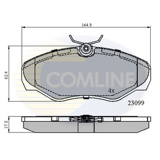 - Гальмівні колодки до дисків Comline CBP01127