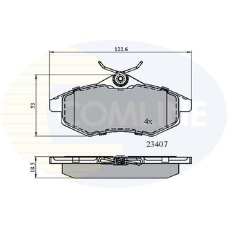 - Гальмівні колодки до дисків Comline CBP01145