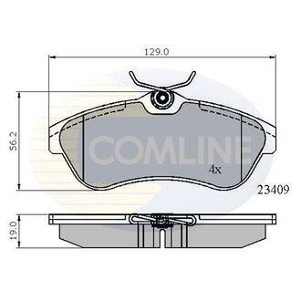 - Гальмівні колодки до дисків Comline CBP01146