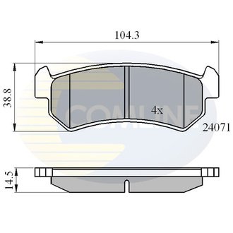 - Гальмівні колодки до дисків Comline CBP01191