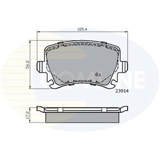 - Гальмівні колодки до дисків Comline CBP01284